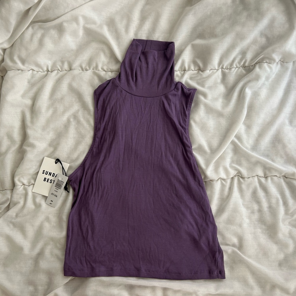 aritzia sunday best lucas mock neck tank